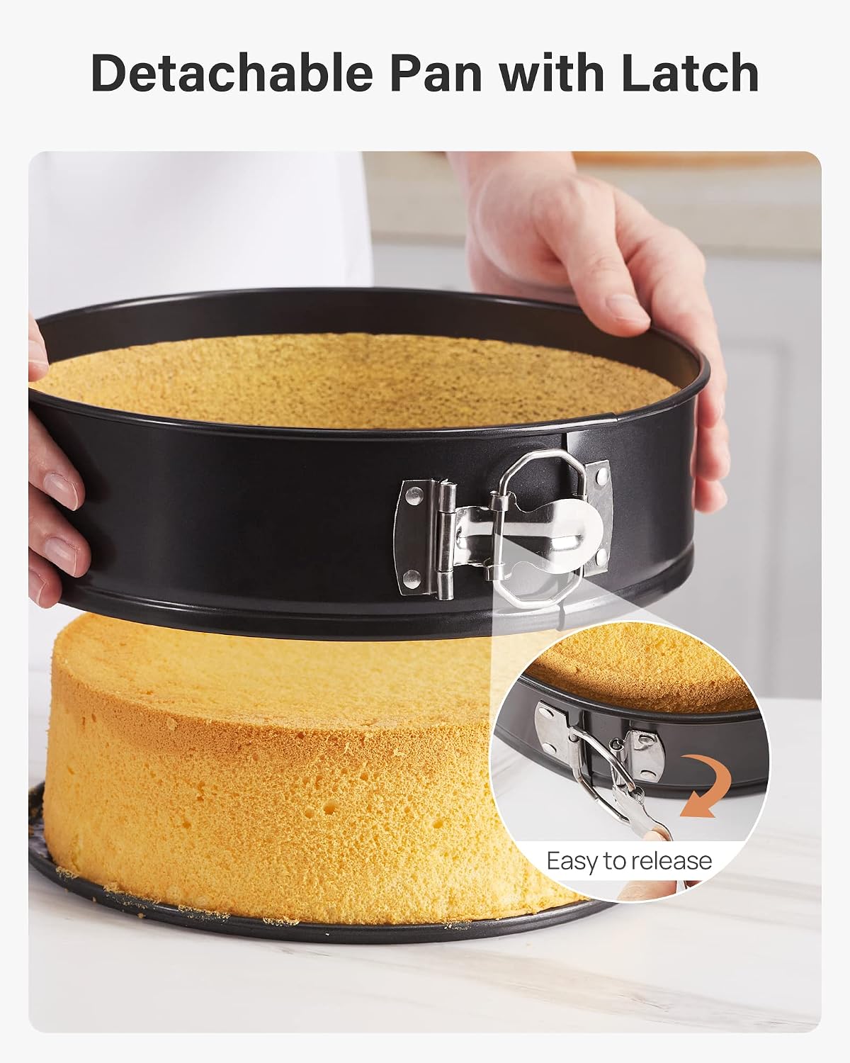 Kootek 144PCs Cake Pan Set, Cake Decorating Kit with 3 Springform Pans