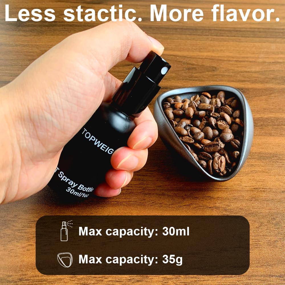 Waterproof Espresso Scale Kit, 1000g x 0.1g, Portafilter Weighing Plate, Coffee Bean Dosing Cup, Spray Bottle, RDT Tool Set, Barista Cleaning Brushes &amp; Batteries Included