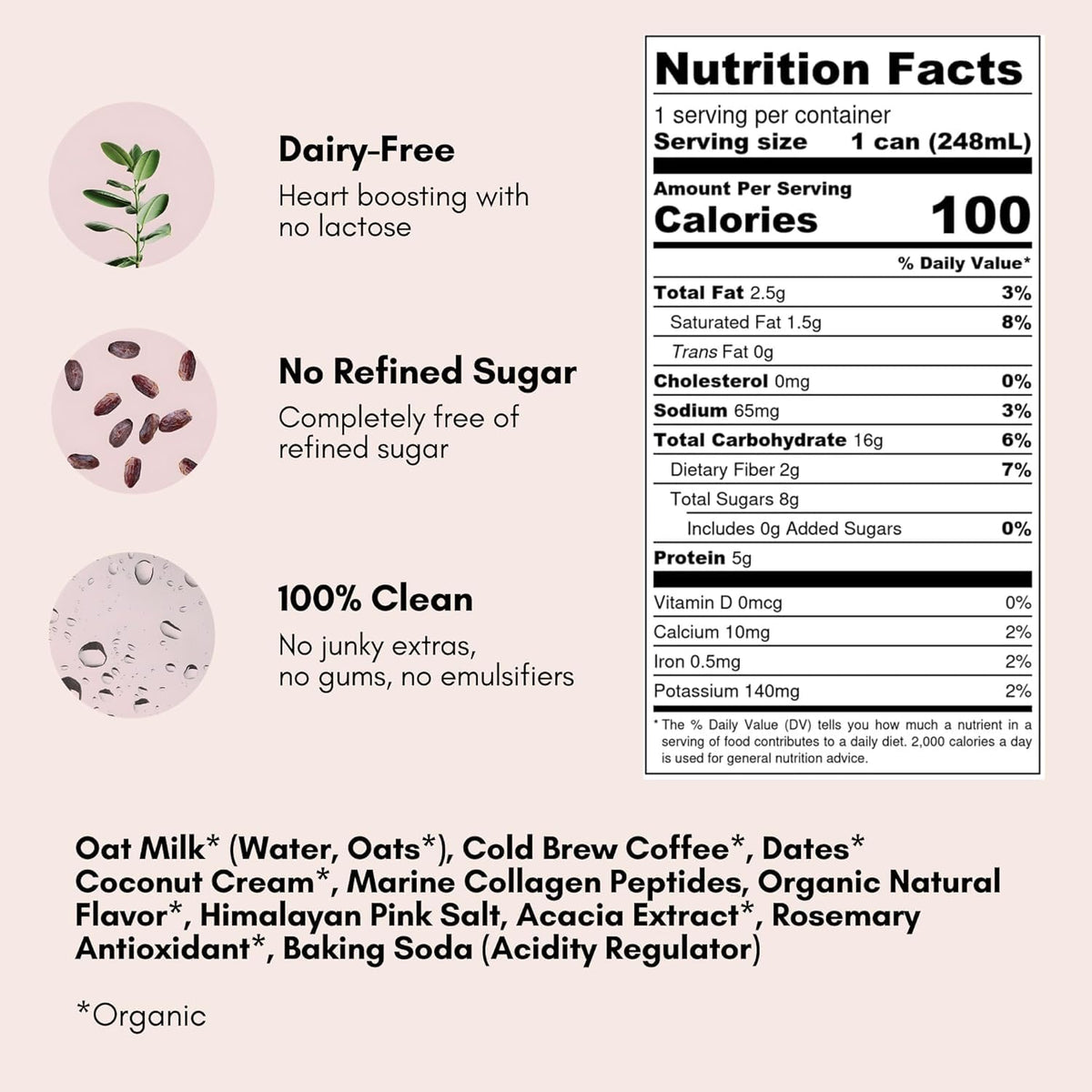 Pop &amp; Bottle Oat Milk Lattes, Vanilla &amp; Matcha, 8 Fl Oz, 12 Pack