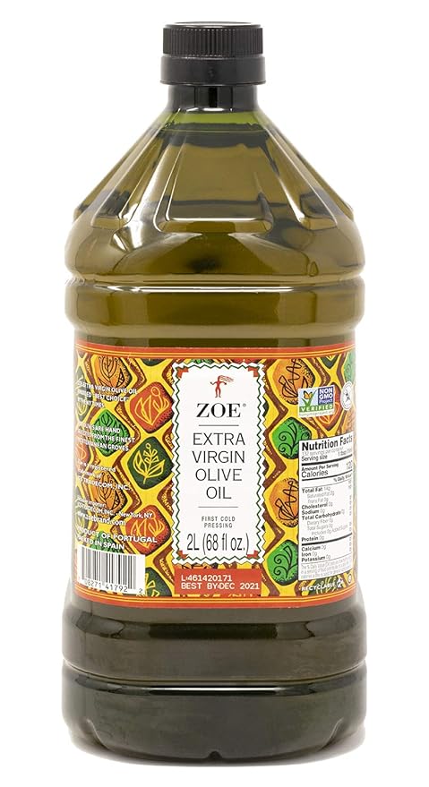 ZOE Extra Virgin Olive Oil 2L (68 fl oz) | Freshly Harvested, First Cold-Pressed | High Polyphenol, Hand-Selected Olives