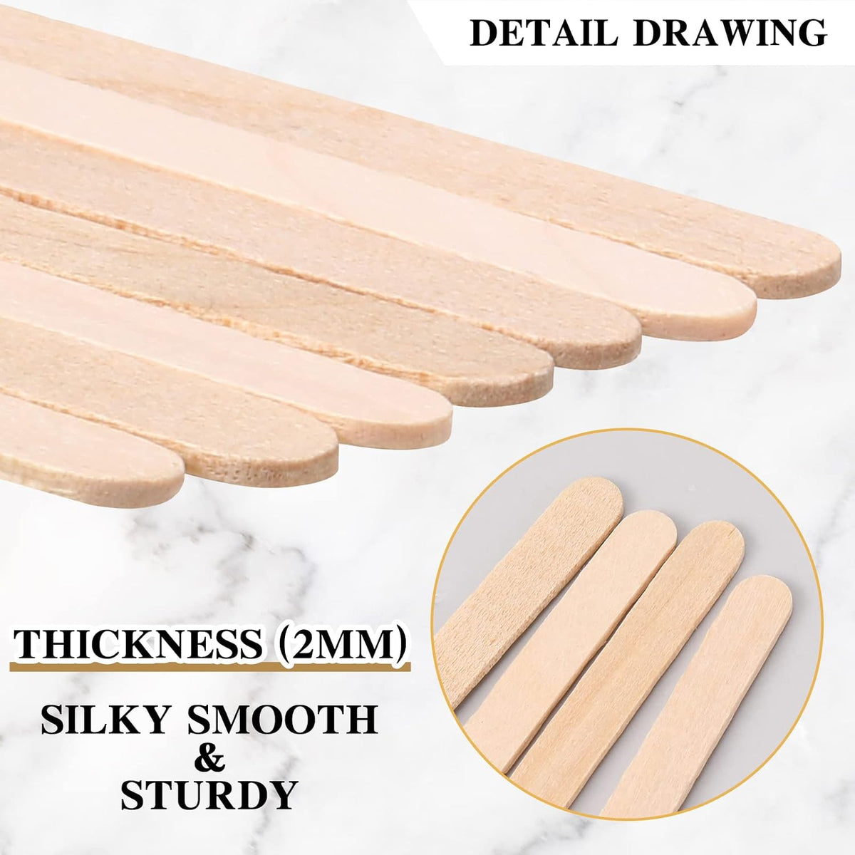Amyhill 2000 Pcs Individually Wrapped Wooden Coffee Stirrers, 7 Inch | Disposable Coffee Stir Sticks, round End Sticks Bulk, Wood Stirrers for Cocktail Hot Drinks Restaurant Bar Home Office