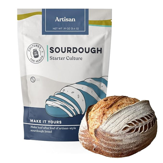 Artisan Sourdough Starter Culture | Dehydrated Starter for Bread Baking | Unbleached Rye Flour | Perfect for Beginners and
