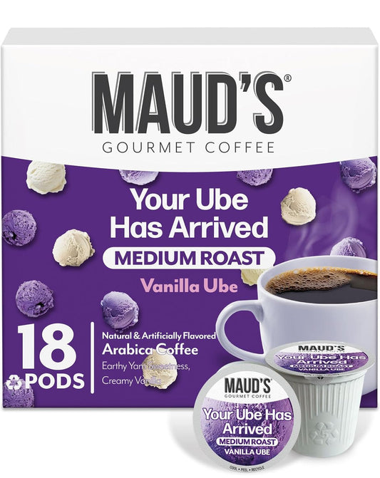 Maud's Vanilla Ube Flavored Medium Roast Coffee Pods