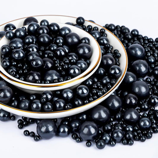 Twisweet Black Sprinkles 130g, Edible Pearl Sprinkles for Cake Decorating | Black sugar pearls, cake decorations &amp; cake toppers for cupcakes, cookies, ice cream, Halloween, birthdays &amp; party desserts