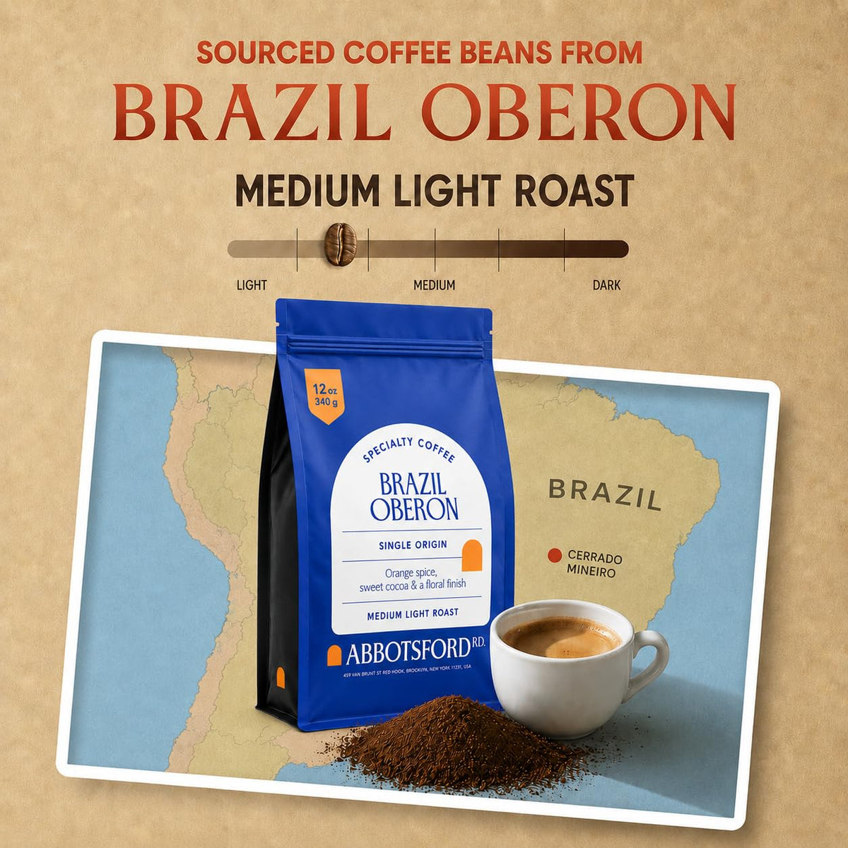 Brazil Oberon Ground Coffee