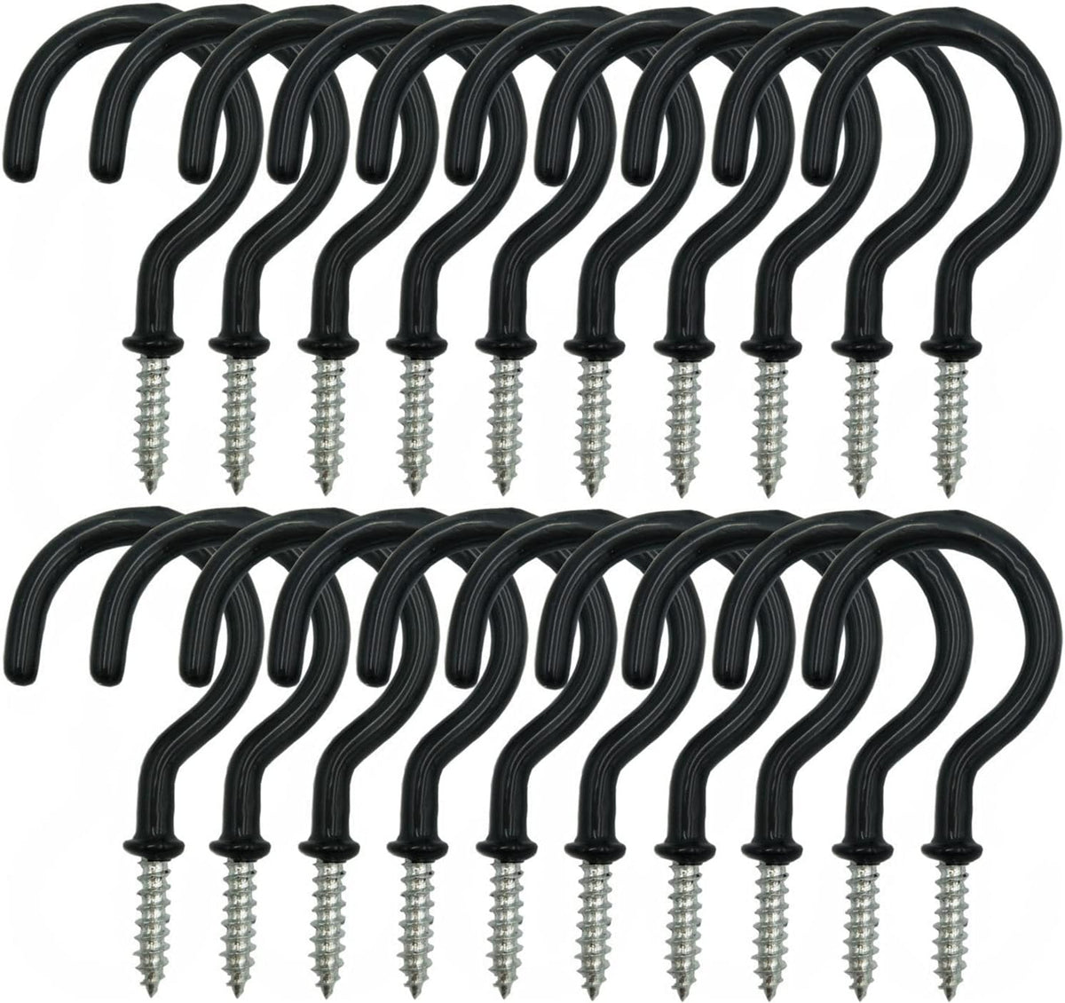 24 Pack Hanger Ceiling Screw Hooks for Hanging Outdoor String Light, Plants