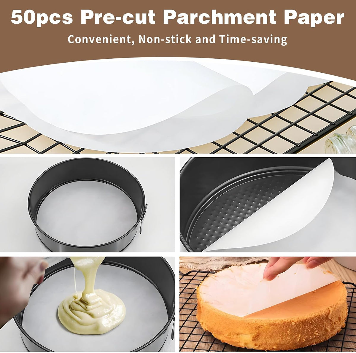Nonstick 4 7 9 Inch Springform Pan Cheesecake Pan with Protector