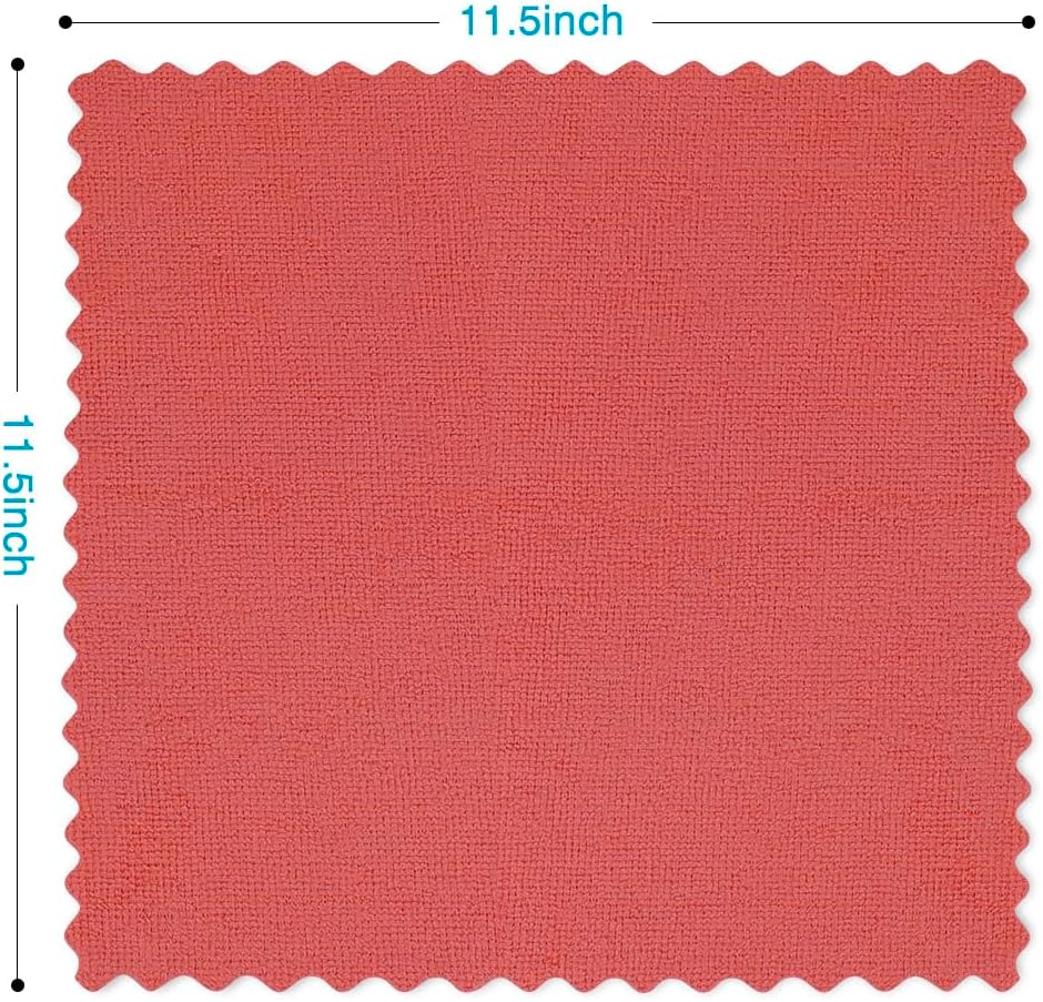 Orighty Microfiber Cleaning Cloth Bulk, 150 Pack Shop Towels 12x12 in, Red