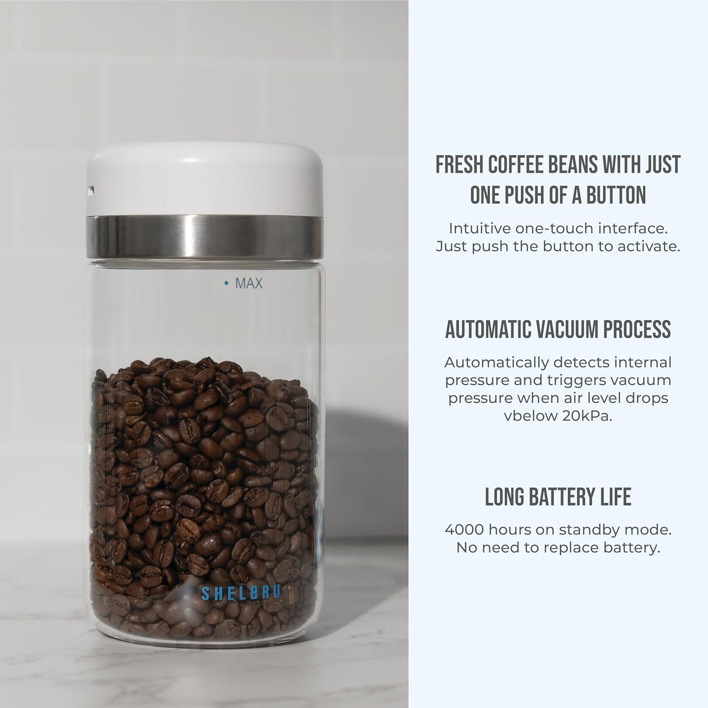 The Complete System – Cold Brew Coffee Kit with Smart Bean Canister, Stainless Steel Sifter & 500ml Dual-Filter Brewer/Carafe – Store, Sift