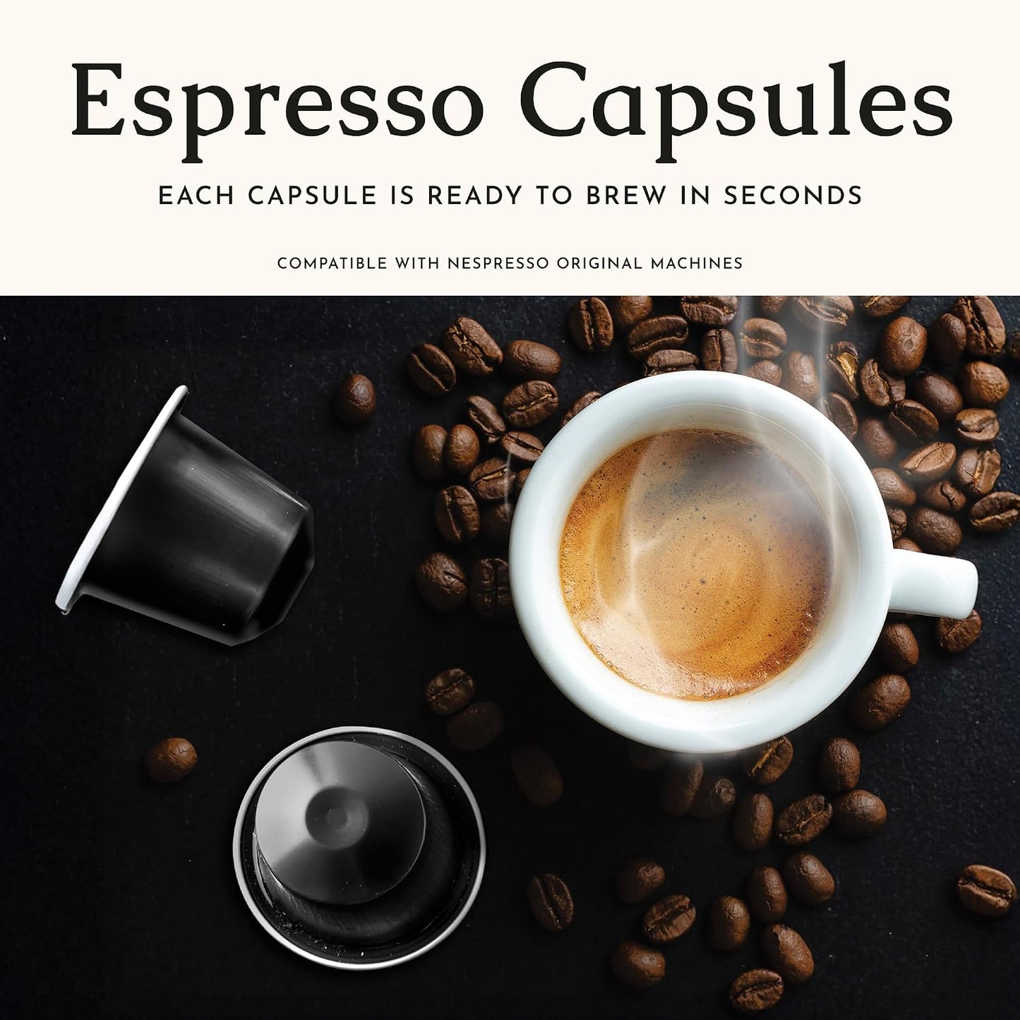 Segafredo Zanetti Espresso Capsules - Ovation, 4 Packs of 10 Pods | Dark Roast, Aluminum Pods for Nespresso Original Machines, Premium Espresso with a Full-Bodied Aroma, Strong, Intensity 11