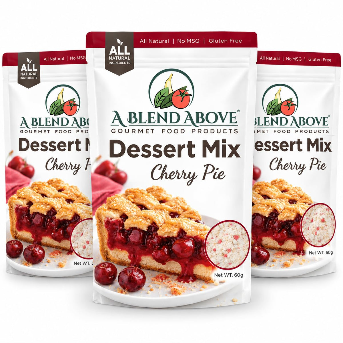 A Blend Above Cherry Pie No Bake Dessert Mix - All Natural