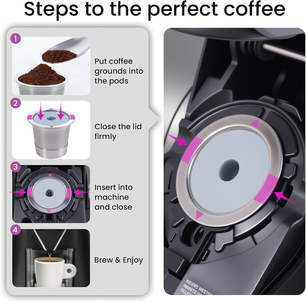 Reusable Stainless Steel K Cup for Keurig