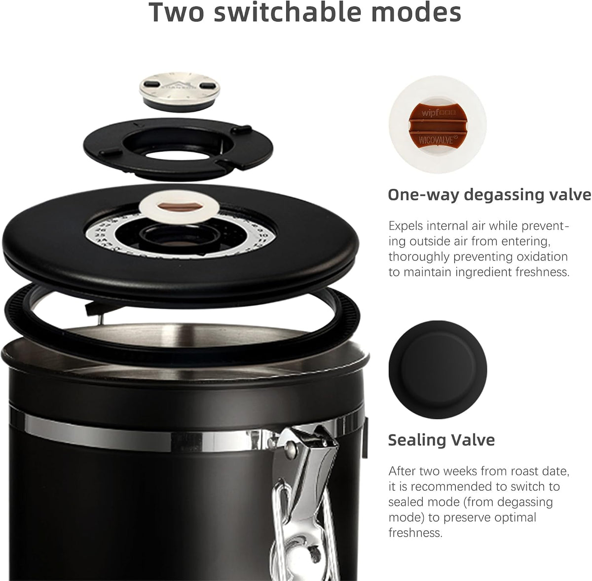 ShanSon Seal Valve 15pcs Set Airtight &amp; Freshness Preservation Fits Various Coffee Containers Long-Lasting Lock Essential for Home Coffee Storage