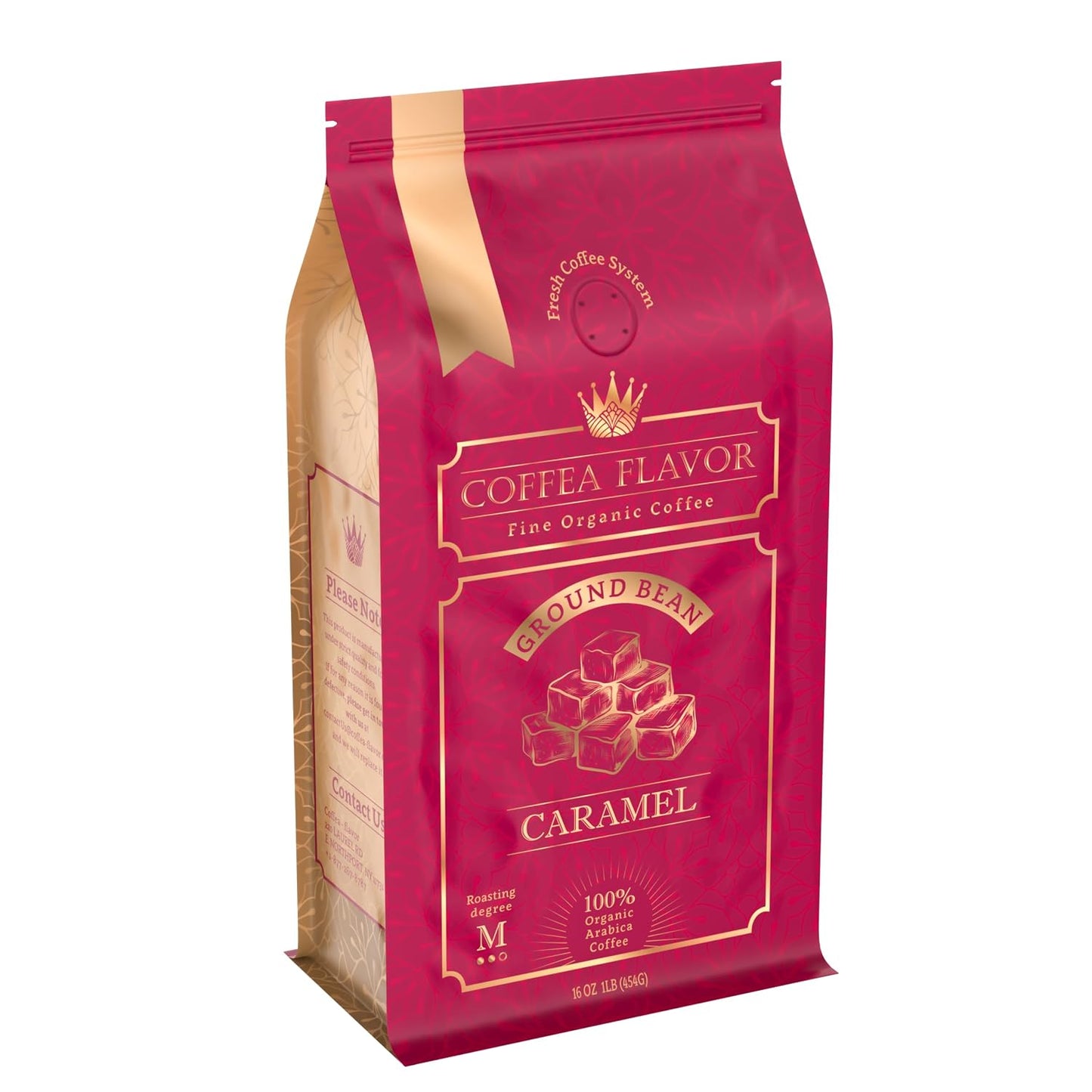 Organic Ground Coffee Medium Roast (16oz) - Caramel Flavored