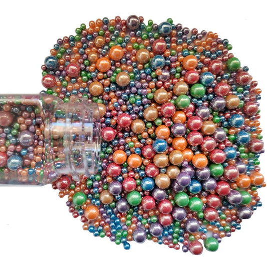 Edible Deep Colorful Sugar Pearls Candy Sprinkles 120G/ 4.23Ounce Baking Cake Sprinkles Cupcake and Cake Topper Cookie