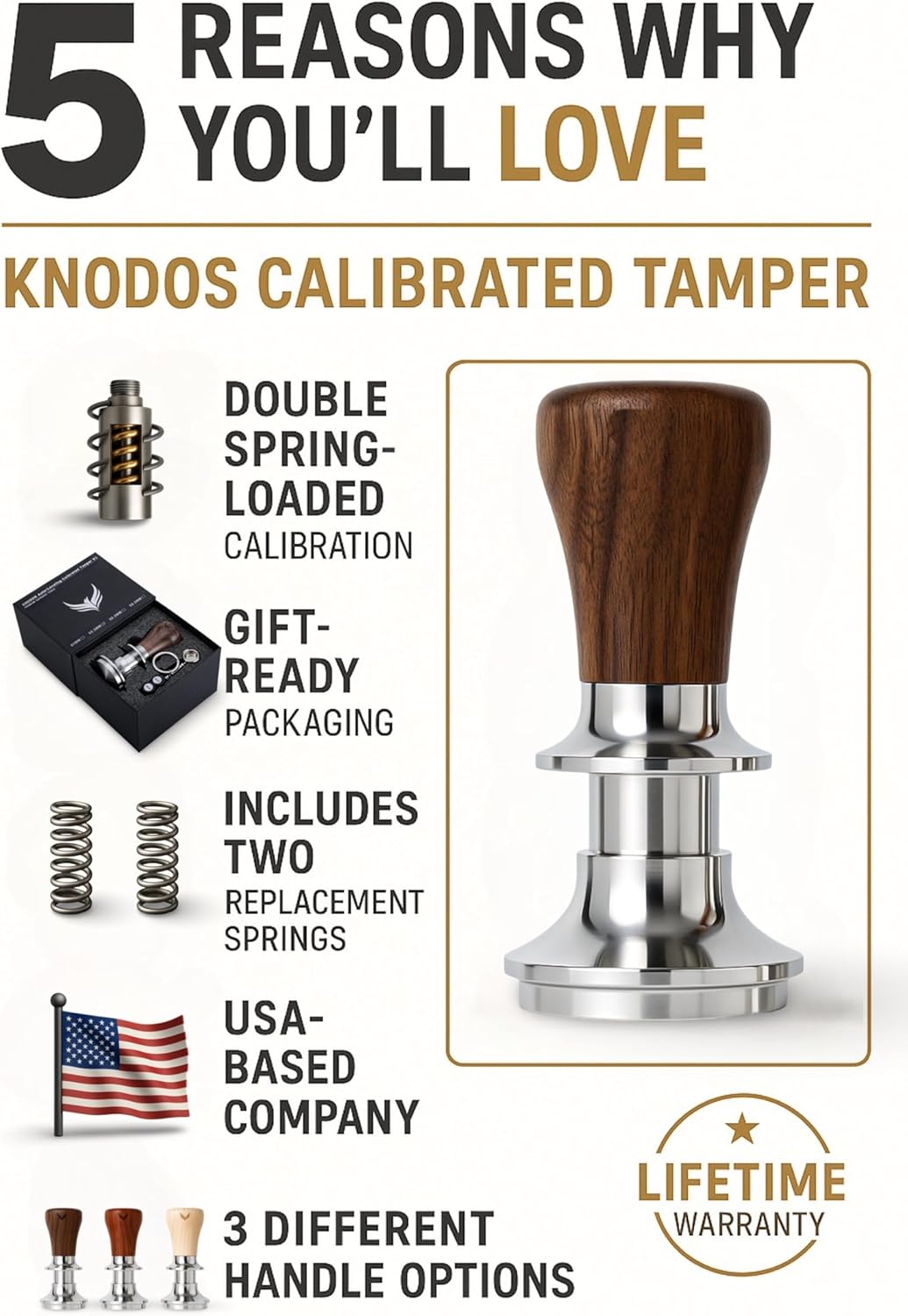 54mm Espresso Tamper For Breville Machines Self Leveling