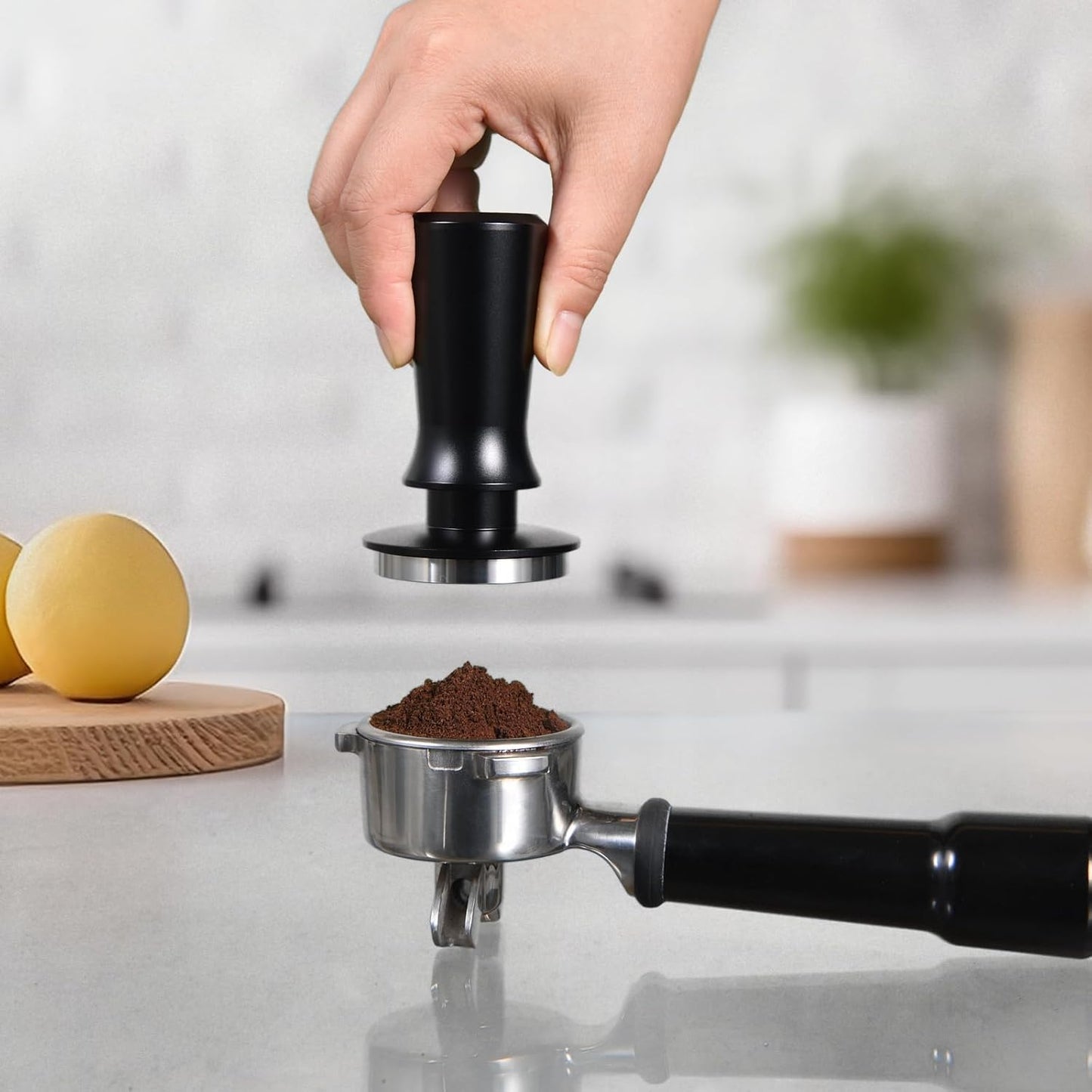 MATOW 51mm Spring Loaded Espresso Tamper Fits 51mm Portafilter