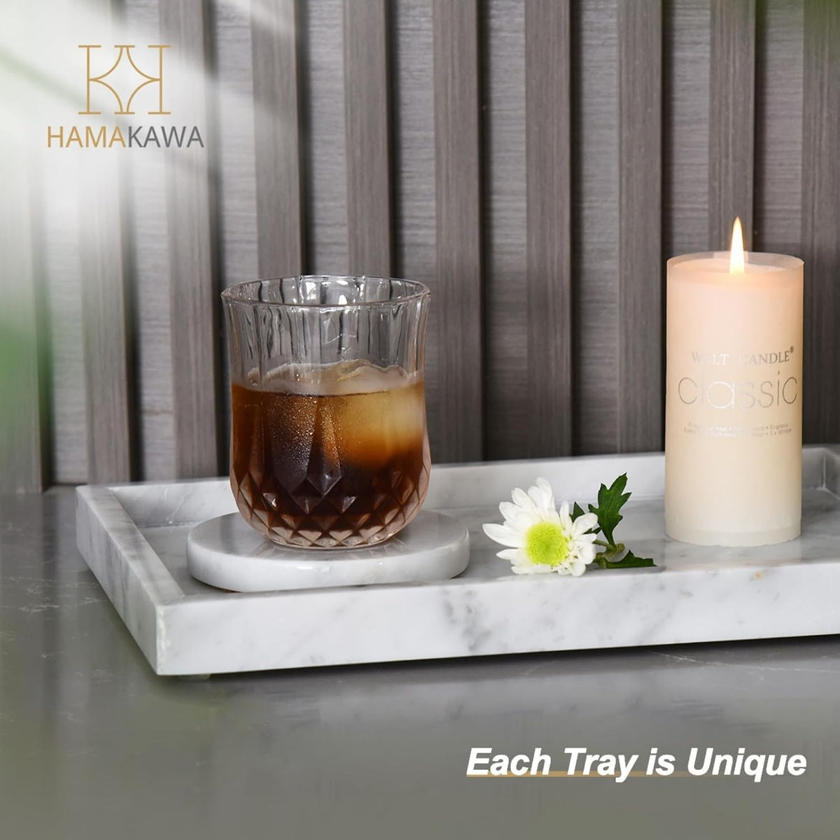 Italian White Marble Vanity Tray，Real Natural Bathroom Tray