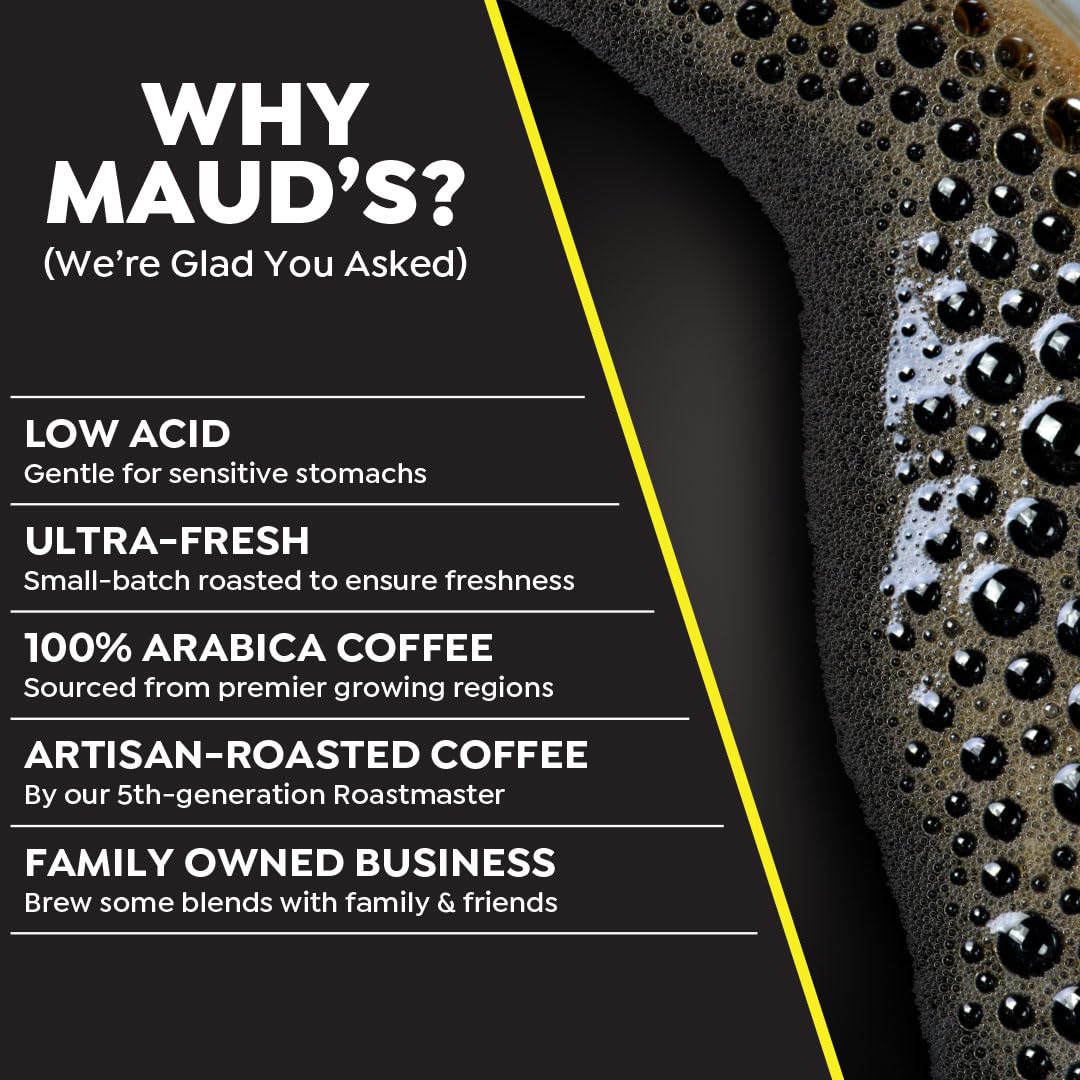 Maud’s World's Strongest Decaf Dark Roast Coffee Pods, 100ct