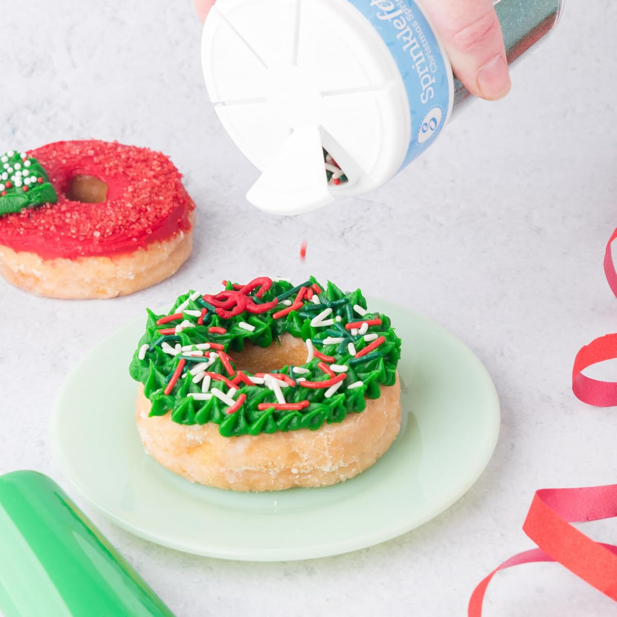 Sweets Indeed Christmas Sprinkles Mix – 6-Cell Holiday Assortment 6.45 oz | Edible Jimmies, Nonpareils &amp; Sugar Pearls for Decorating Christmas Cookies, Cupcakes, Cakes &amp; Holiday Desserts