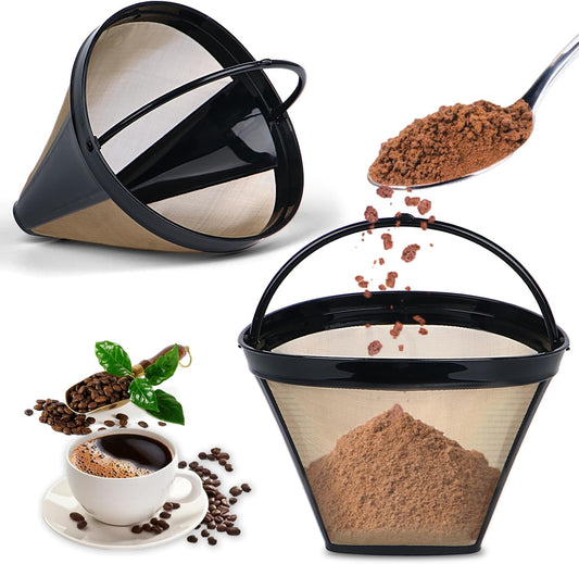 Reusable Coffee Filters for Ninja Coffee Filter, Permanent Coffee Filter 4, Used for Replacing the Ninja Coffee Bar Brewer,