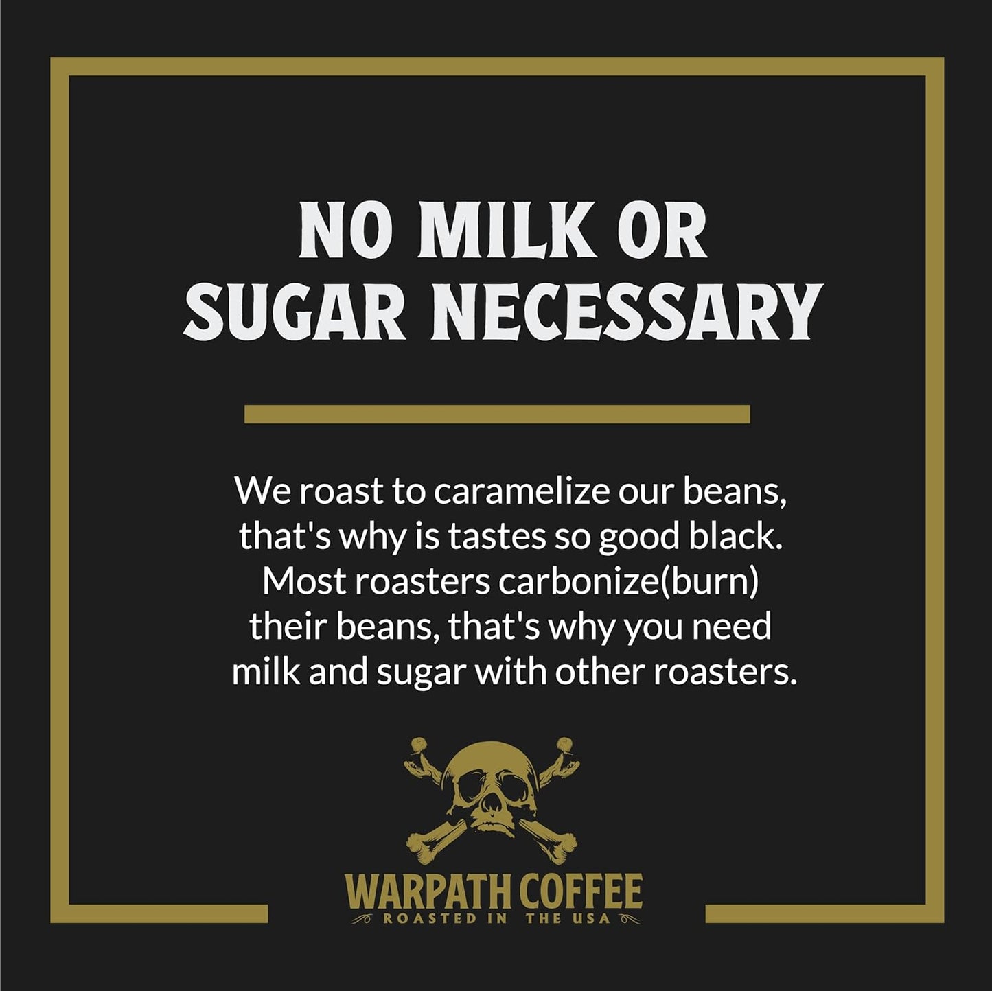 Warpath Coffee Whole Bean Coffee Medium Roast, Breakfast Blend, High Caffeine, Extra Strong Roasted 100% Arabica Coffee Beans Whole, Rich Aroma, Full Bodied Intense Cup, Created by Navy SEALs, 12oz