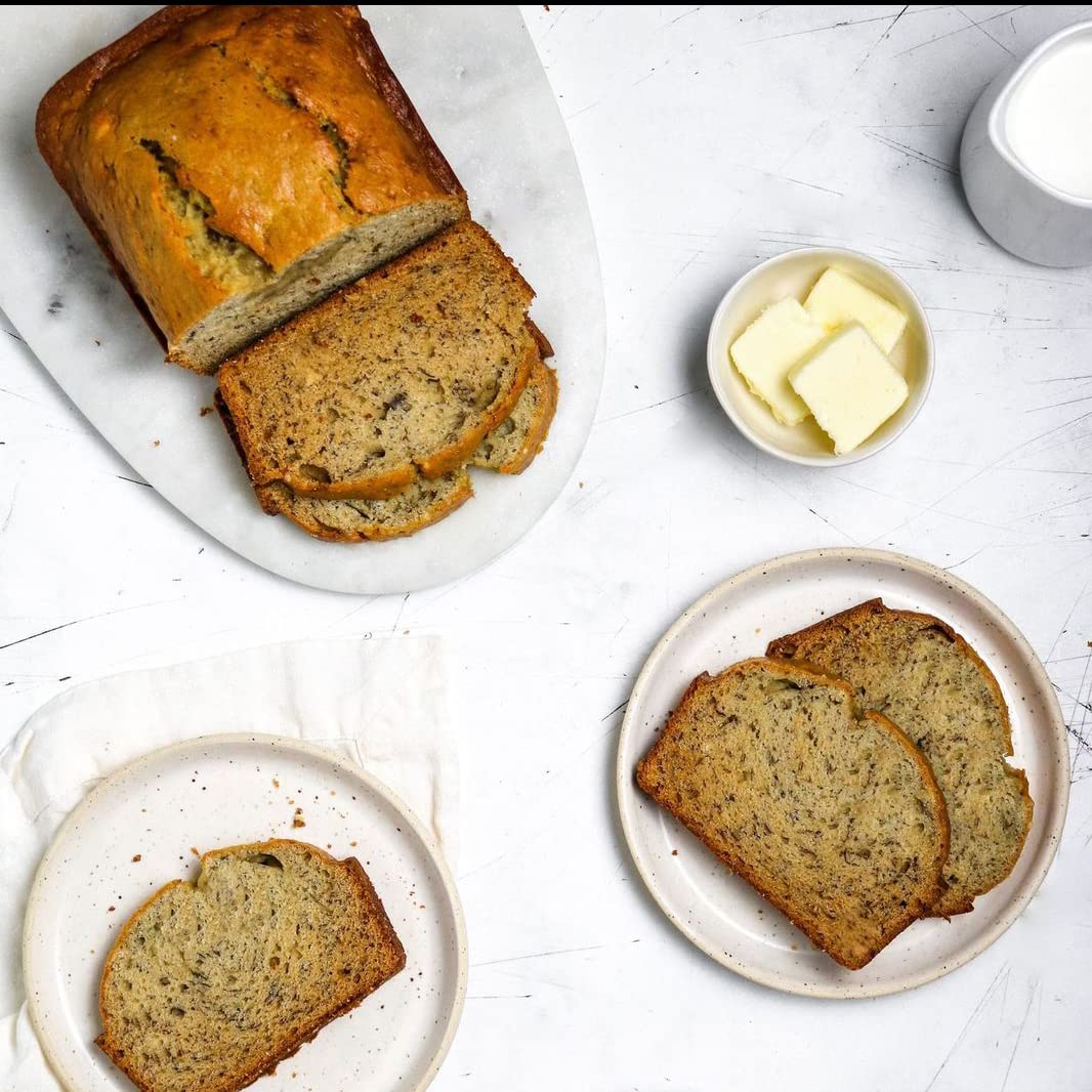 Miss Jones Baking Banana Bread & Muffin Mix - Whole Grains, 50% Lower Sugar, Real Banana, Vegan Banana Bread, Naturally Sweetened Desserts & Treats, 10.57 Ounce (Pack of 6)