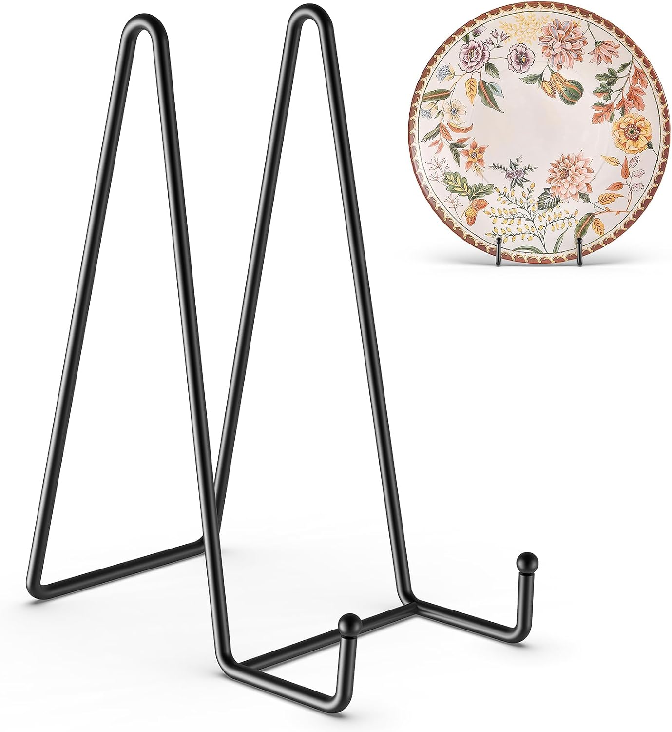 HONGYUTAI 3 Pack 10 Inch Plate Stands for Display Picture - Vinyl Table Top Display, Decorative Meta