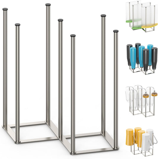 Foldable Bottle Drying Rack, Baby Bottle Drying Rack, Collapsible Cup Draining Holder, Retractable Reusable Storage Bag
