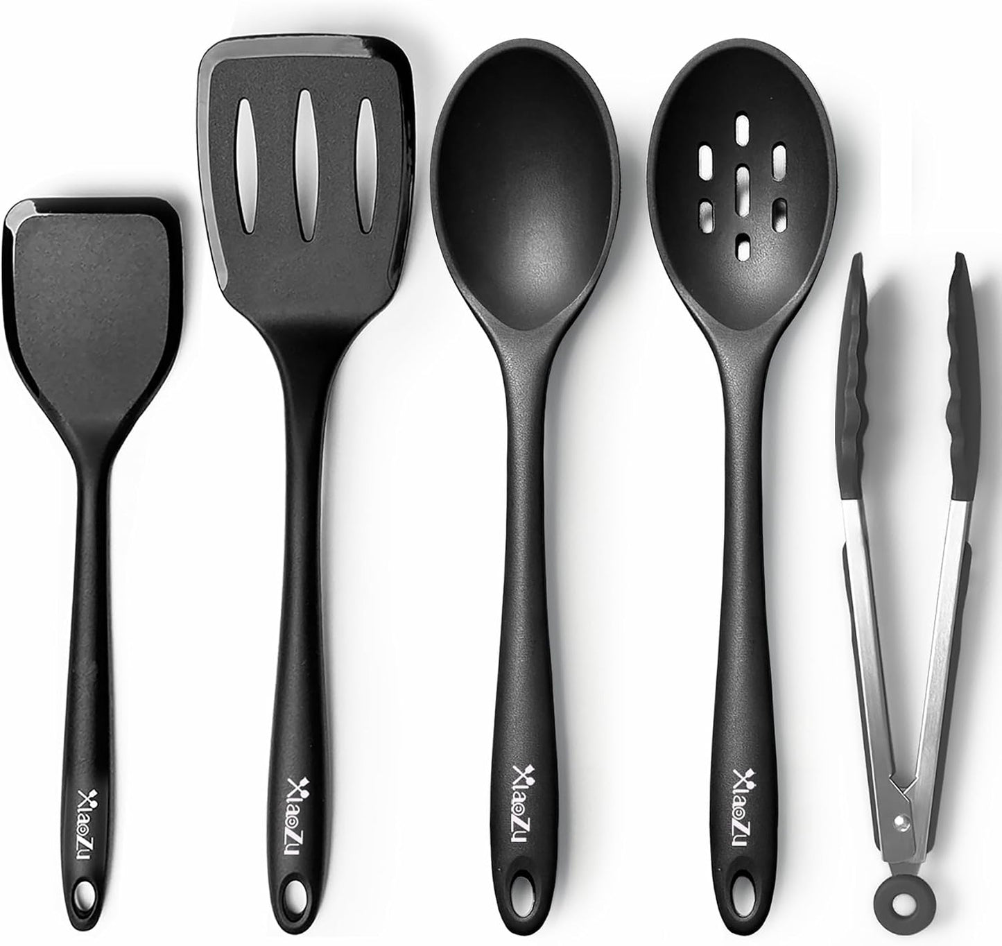 Silicone Cooking Utensils Set, Heat Resistant &amp; Non Stiick, 5Pack