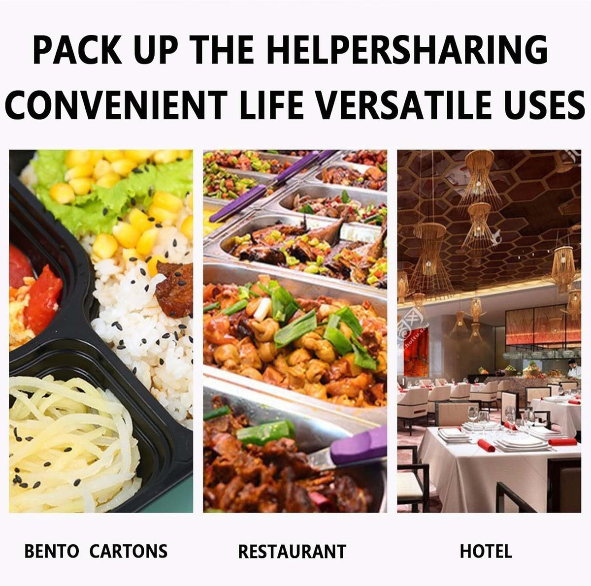 100pc 24 Oz Meal Prep Containers disposable, Plastic Food Take Out Containers With Lid, Take Out Containers Disposable, Reusable food storage containers,Microwave Freezer Dishwasher Safe