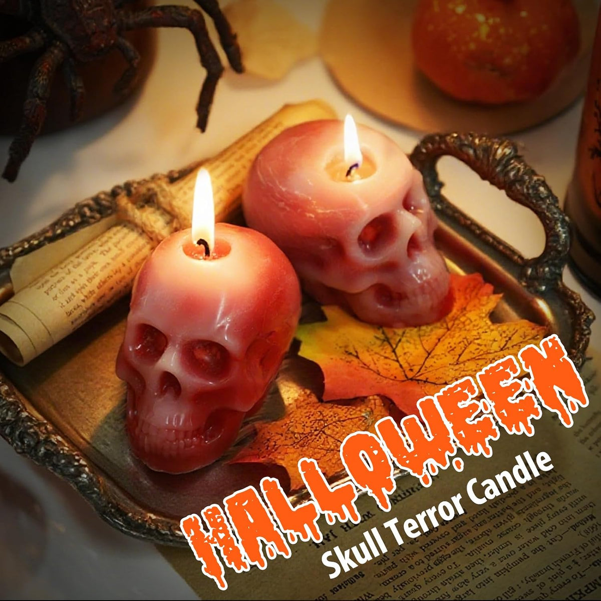 LET'S RESIN 3D Skull Resin Molds, 4 Size Silicone Mold Set for Epoxy Resin