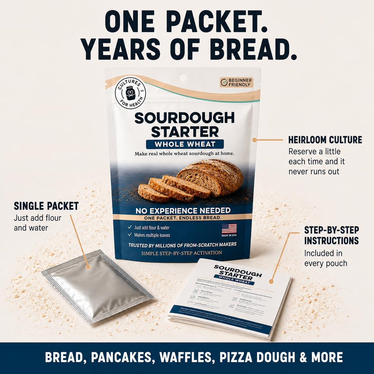 Cultures for Health Whole Wheat Sourdough Starter