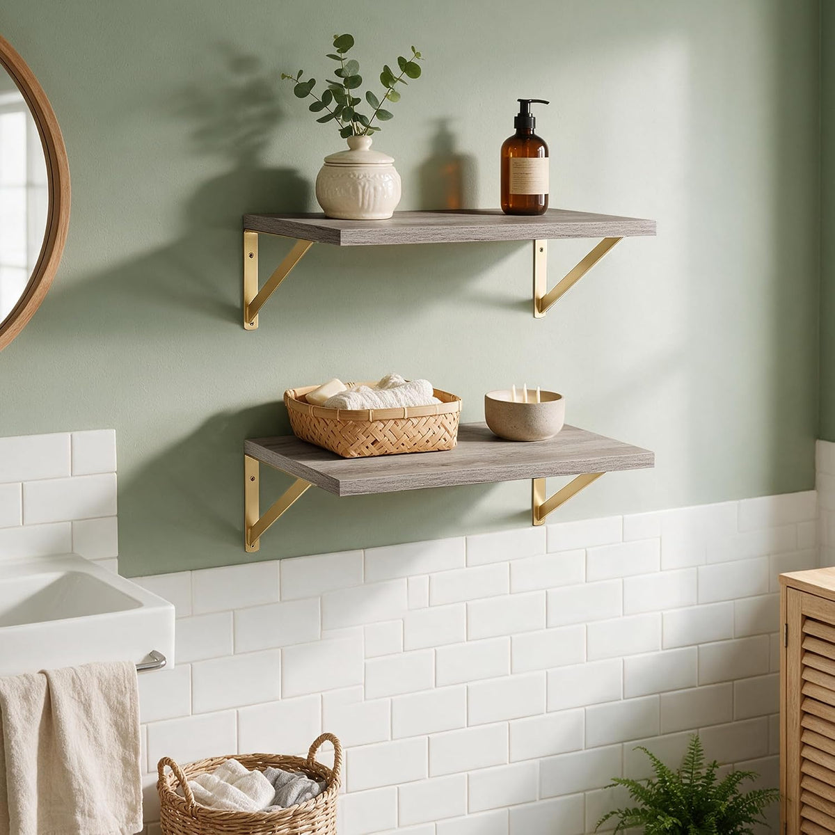 Dreamland Wall Mounted Floating Shelves Set of 2