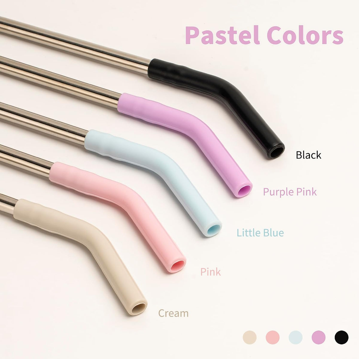 12.2" Metal Long Straw for Stanley 40 oz Cup, Reusable Straight Straw