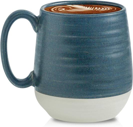 Hasense Coffee Mugs, 20 oz Oversized Coffee Cups Ceramic, Tea Cup with Handle for Coffee Cappuccino Soup Latte Hot Cocoa,