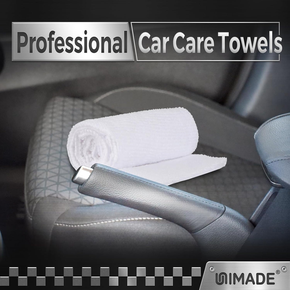 UNIMADE Shop Towel Rag, 200 Pack Reusable Microfiber Cleaning Cloth