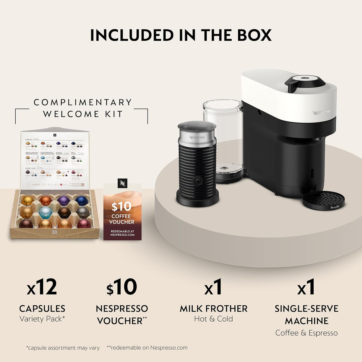 Nespresso Vertuo Pop+ Coffee Machine with Milk Frother