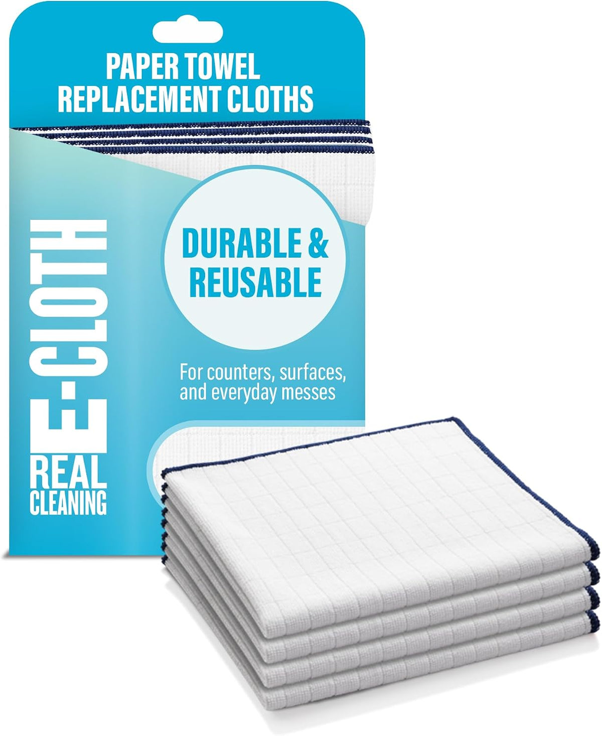 E-Cloth Reusable Paper Towels Replacement Cloths - 4 Count