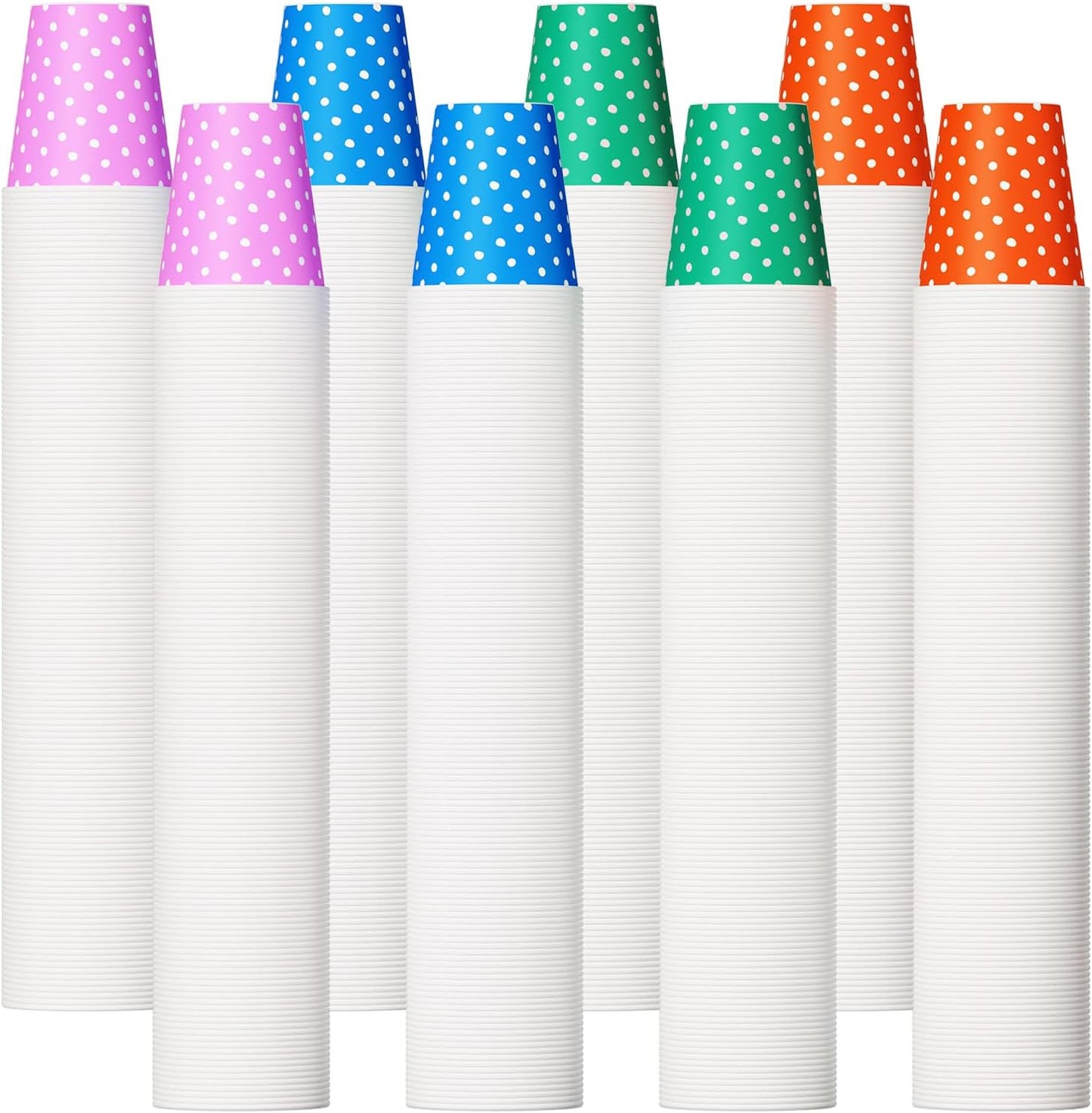 1000 Pack 5oz Paper Cups, Multicolor Paper Disposable Cups, Small Mouthwash Cups, Cold Beverage Drin
