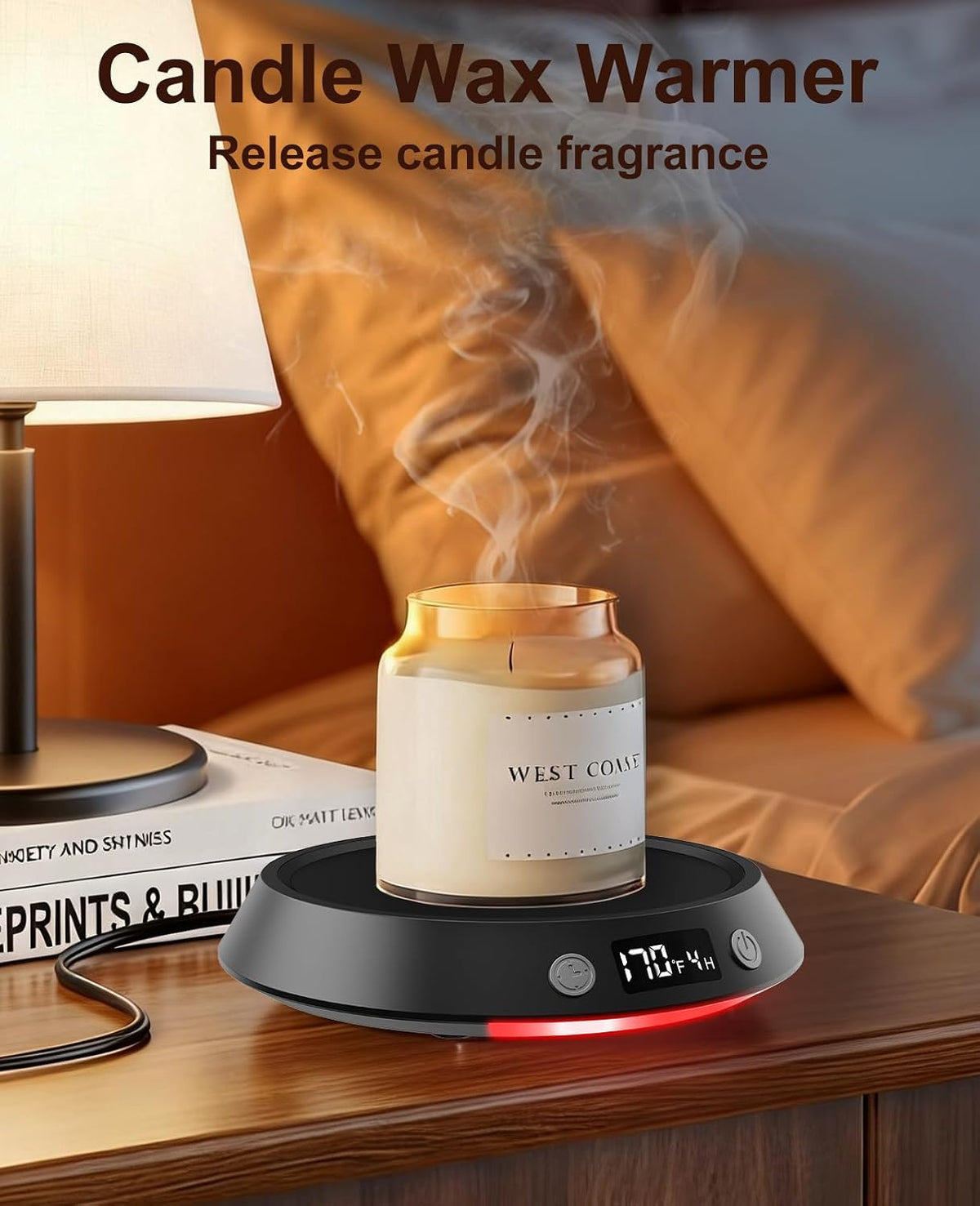 Kepwam Mug Warmer for Desk, Coffee Warmer with 3 Temp Settings &amp; 2-9H Timer