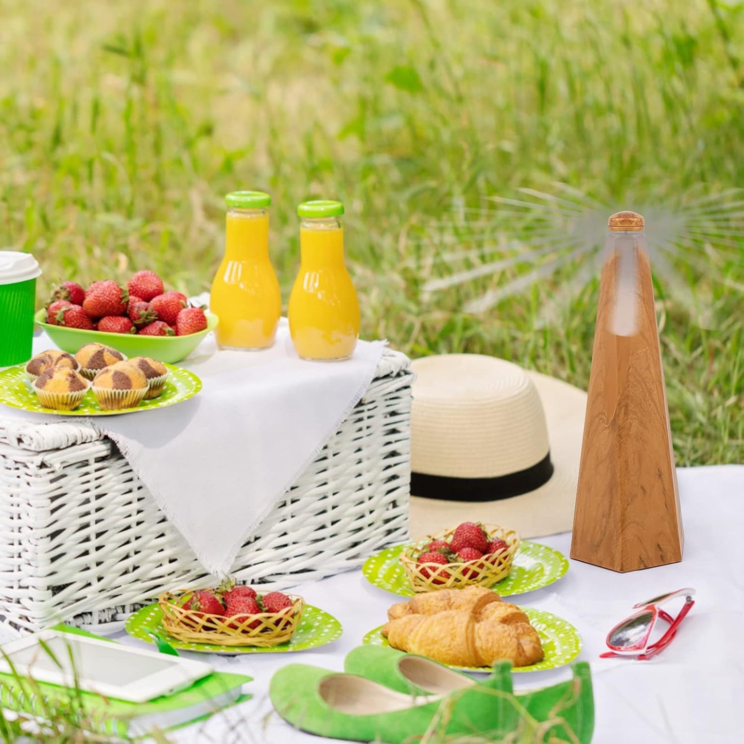 Yoiemivy Portable Fly Fans for Tables to Keep Your Food/Meal Clean for Outdoor, Indoor, Picnic, Dinner and Classroom, Wo