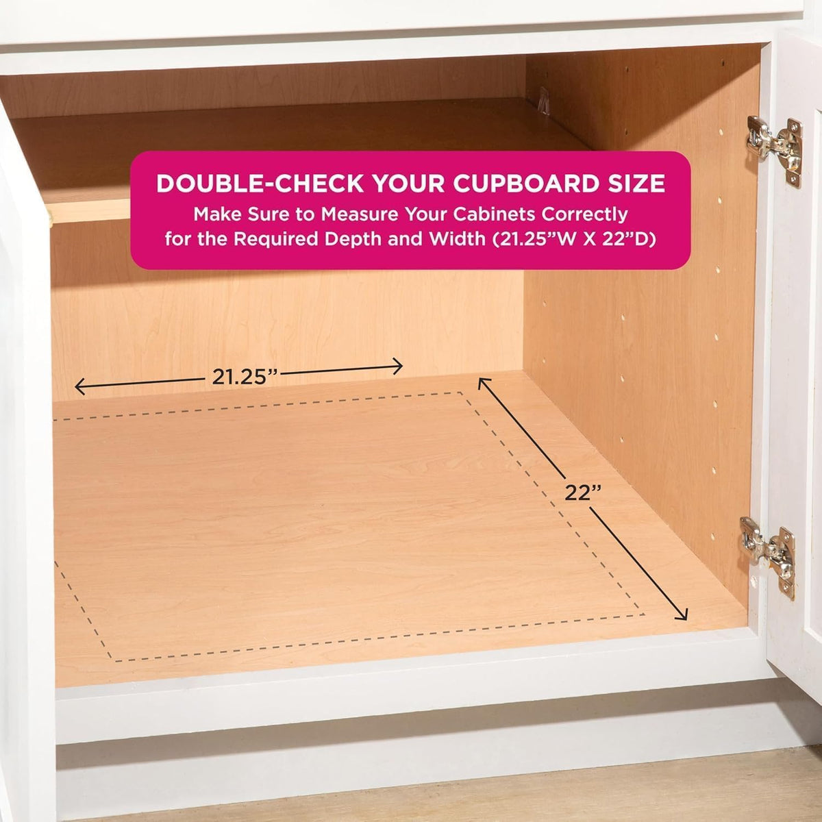 HOLDN’ STORAGE Pull Out Cabinet Organizer, Pantry Drawer, 20"W x 21"D x 5"H