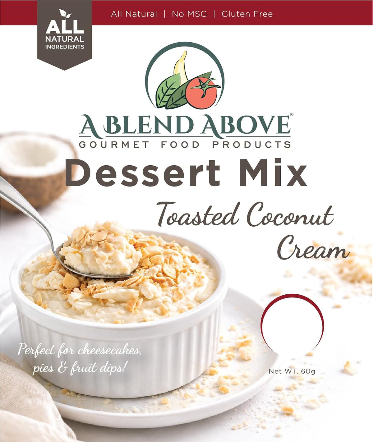 A Blend Above Toasted Coconut Cream Cheesecake Mix - No-Bake Desserts