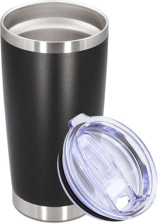 20oz Tumbler Stainless Steel Tumbler Cup with Lid Vacuum Insulated Double Wall Travel Mug, Durable Powder Coated Travel