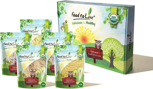 Food to Live Organic Flours in a Gift Box - Barley Flour