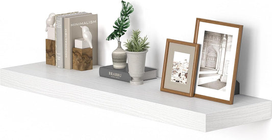 Vivelove 10 inch Deep Wall Shelves 36 inche Long, 1.8 Thick Single Floating Shelf Wall Mounted, Heavy Duty 70 lbs Shelves
