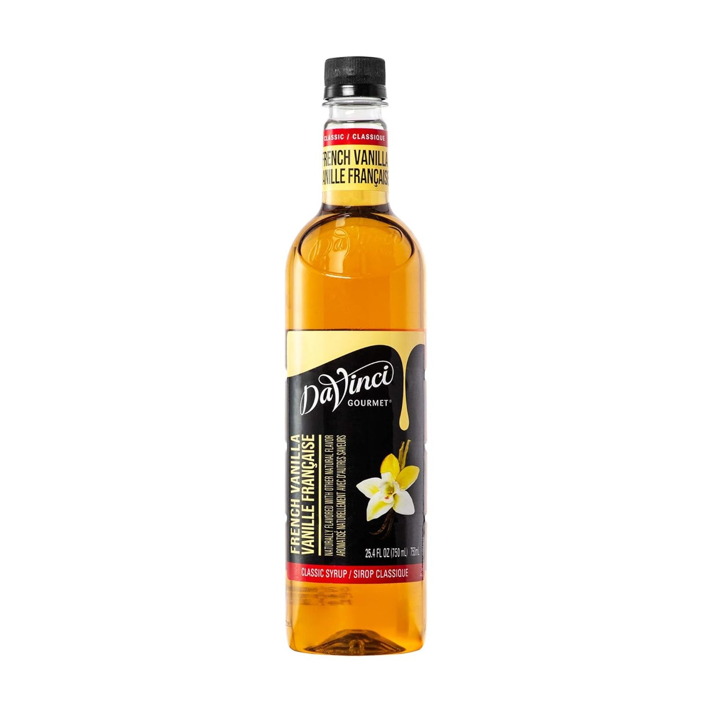 DaVinci Gourmet Classic French Vanilla Syrup, 25.4 Fluid Ounces (Pack of 4)