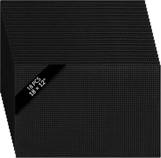 Tioncy 18 Pcs Bar Mat for Countertop 18 x 12 Inch Non Slip Cocktail Rubber Coffee Bar Service Mat for Bartending Hot Dishes