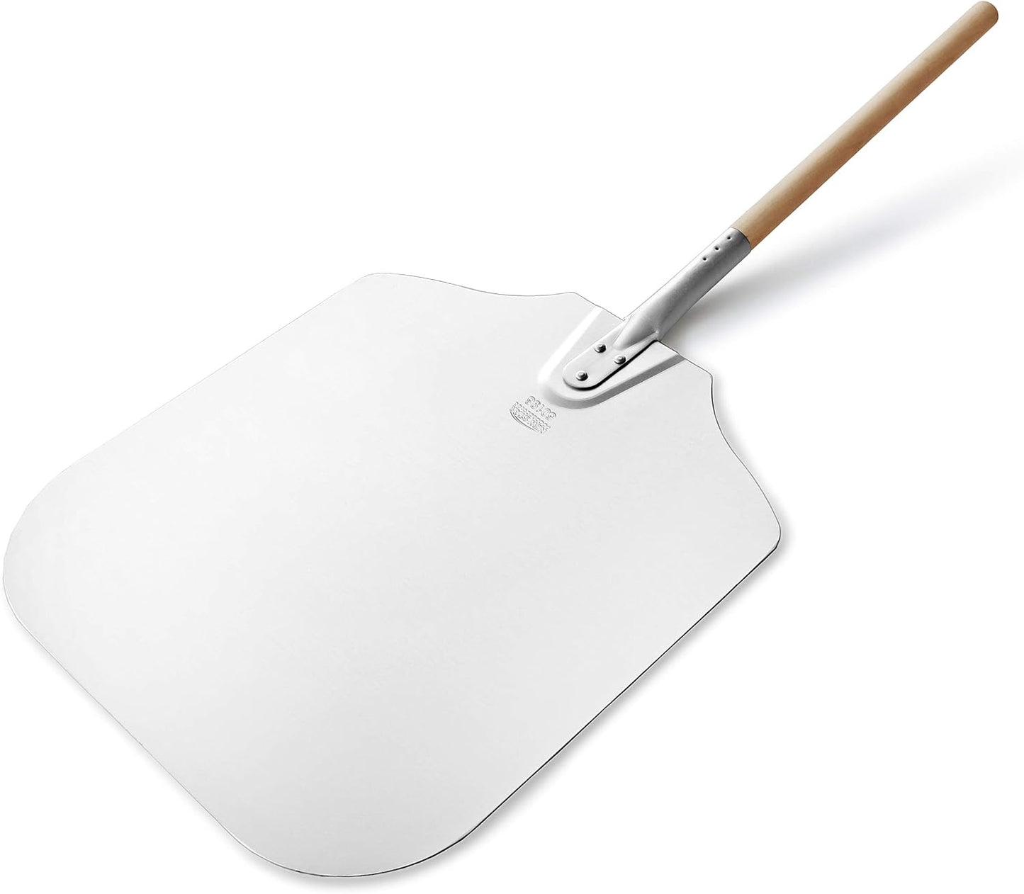 New Star Foodservice 50196 Aluminum Pizza Peel, 16 x 18 inch Blade